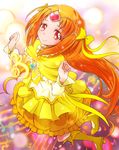  bad_id bad_pixiv_id bass_clef beamed_sixteenth_notes boots bow brooch bubble_skirt circlet cure_muse_(yellow) eighth_note eighth_rest eyelashes flat_sign frills full_body g-clef_(suite_precure) hair_ribbon heart highres jewelry knee_boots long_hair magical_girl musical_note orange_hair precure quarter_note quarter_rest red_eyes ribbon ryuuama shirabe_ako skirt smile solo suite_precure yellow_bow yellow_skirt 
