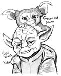  age_difference arakimuna comparison crossover furry gizmo gremlins old smile star_wars yoda young younger 
