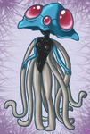  anthro black blue blue_body breasts dragonsmoke female nintendo pok&#233;mon pok&eacute;mon red solo tentacles tentacruel video_games 