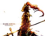  dark_souls dragon_slayer_ornstein polearm red_hair solo souls_(from_software) spear taamo_yu weapon 
