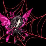  black_hair fairy lowres original pink_eyes spider_web ume_(illegal_bible) web wings 