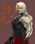  bara blonde_hair gloves king_of_fighters male male_focus muscle rugal_bernstein smile snk solo 