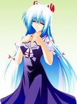  bow closed_eyes cosplay engo_(aquawatery) fujiwara_no_mokou hair_bow hair_ribbon kamishirasawa_keine kamishirasawa_keine_(cosplay) long_hair ribbon silver_hair solo touhou very_long_hair 