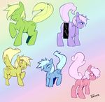 abstract_background blue_eyes blue_hair butt censored cutie_mark equine eyes_closed female friendship_is_magic green_eyes green_hair hair horse lips looking_at_viewer male mammal my_little_pony onta original pegasus pink_eyes pink_hair pony purple_eyes purple_hair raised_tail what wings 