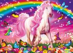  brown_hooves butterfly colorful digital_media_(art) equine feral field flower grass hair horse insect jigsaw_puzzle lol_comments looking_at_viewer mammal meadow michael_searle mushroom outside pink pink_eyes pink_hair pink_skin pink_theme quadruped rainbow raised_leg solo sparkle sunset super_gay 