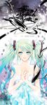  aqua_eyes aqua_hair cocoon_(loveririn) hatsune_miku last_night_good_night_(vocaloid) long_hair smile solo twintails vocaloid 