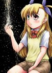  blonde_hair blush female lyrical_nanoha mahou_shoujo_lyrical_nanoha misana peeing vivio 