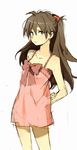  artist_request bow brown_hair chemise evangelion:_2.0_you_can_(not)_advance long_hair neon_genesis_evangelion rebuild_of_evangelion shikinami_asuka_langley solo souryuu_asuka_langley 