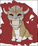  &hearts; cat feline heretic horn iron_lich_(heretic) mammal mask red_eyes slug_(artist) 