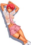  80s dark_skin dirty_pair glasses kei_(dirty_pair) oldschool red_hair renko_(gayosiz) see-through skirt 