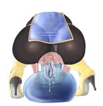  1girl ass bestiality boots cammy_(artist) chunsoft cowgirl_position cum dragon_quest dragon_quest_iii enix female girl_on_top huge_ass monster priest_(dq3) sex slime straddling uncensored vaginal 