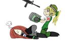  2girls artist_request battlefield_3 female girl gun medic multiple_girls weapon 
