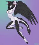  cloven_hooves delilah_(maxiscore) dragon equine feathers female hooves horn horn_ring horse hybrid kirin mammal nipples porin pussy solo wings 
