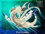  2010 blue digimon dinosaur male markings meghan_hupp open_mouth plesiomon plesiosaur scalie solo tail tongue white 