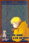  artist_request blue_eyes doujinshi english hood hood_down hoodie kenny_mccormick meme mouse no_hat no_headwear south_park spiked_hair wall_of_text 