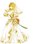  bad_id bad_pixiv_id blonde_hair closed_eyes dress jaguchi_(bbbing) solo sword todoroki_yachiyo weapon wedding_dress working!! 