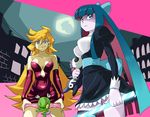  chuck chuck_(character) chuck_(psg) panty_&amp;_stocking_with_garterbelt panty_(character) panty_(psg) smile stocking_(character) stocking_(psg) sword weapon 