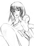  black_hair faith faith_(mirror's_edge) faith_connors hand hands mirror's_edge mirrors_edge monochrome pixiv_thumbnail promacia resized short_hair sketch solo tattoo 