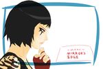  black_hair faith faith_(mirror&#039;s_edge) faith_(mirror's_edge) faith_connors fingerless_gloves gloves mirror's_edge mirrors_edge pixiv_thumbnail resized short_hair tattoo 