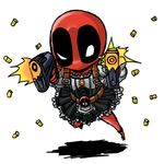  chibi crossdressing deadpool gun maid marvel mask weapon 