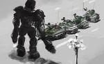  1989_tiananmen_square_protests lamppost mecha military military_vehicle ns original pixiv_thumbnail resized robot street_lights tank tank_man tank_man_(tiananmen_square_protests) vehicle 
