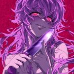  crazy crazy_smile evil_grin evil_smile face gasai_yuno glowing glowing_eyes grin hands holding horror_(theme) knife lips long_hair mirai_nikki nude pink_eyes pink_hair rape_face smile smirk solo upper_body weapon yandere yandere_trance zyunya 