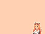  animal_ears blush bow brown_eyes dav dress foxgirl goth-loli orange_hair patricia ribbons 