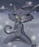  2018 anthro blaze_the_cat blush breasts cat exposed eyelashes feline female fur hi_res kinglikeme kneeling mammal nipples nude open_mouth purple_fur pussy small_breasts solo sonic_(series) video_games white_fur 