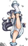  :o axe_kick black_eyes black_hair boots bow cameltoe caryo cure_white frills futari_wa_precure gloves half_updo high_kick kicking knee_boots long_hair magical_girl panties pantyshot pantyshot_(kicking) pantyshot_(standing) precure ribbon solo standing tabigarasu underwear upskirt white_background white_footwear white_panties yukishiro_honoka 