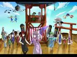  bat_wings black_emperor black_hair blonde_hair blue_hair bow braid carrying chen child cirno cloud daiyousei family flandre_scarlet fox_tail friends fujiwara_no_mokou good_end hair_bow happy hat head_wings highres holding_hands hong_meiling ice ice_wings izayoi_sakuya kamishirasawa_keine karakasa_obake keystone kneehighs koakuma kochiya_sanae komeiji_koishi komeiji_satori konpaku_youmu konpaku_youmu_(ghost) lavender_hair letterboxed long_hair luna_child maid_headdress multiple_girls necktie oar palanquin_ship patchouli_knowledge pink_hair princess_carry purple_hair red_hair remilia_scarlet saigyouji_yuyuko sheath siblings sisters sky smile socks star_sapphire sun sunny_milk sword tabard tail tatara_kogasa tongue touhou ufo umbrella weapon white_hair wings yakumo_ran yakumo_yukari 