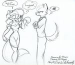  amy_squirrel anthro canine dialog dialogue dress duo english_text eric_schwartz female fox hair macro male mammal micro rodent size_difference squirrel standing tail text thomas_woolfe wolf 