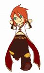  1boy bad_id bad_pixiv_id chibi luke_fon_fabre male_focus midriff navel red_hair smile solo tales_of_(series) tales_of_the_abyss 