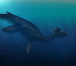  cool_colors digimon digimonreach dinosaur fins male open_mouth plesiomon plesiosaur realistic scalie solo teeth tongue underwater water 