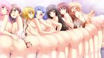  6+girls 7girls ass black_hair blonde_hair blue_eyes blue_hair blush breasts brown_hair censored game_cg green_eyes harem long_hair multiple_girls nude oppai_gakuen_marchingband-bu!_?hatsujyohamedori_katsudounisshi? oppai_gakuen_marchingband-bu!_ï½žhatsujyohamedori_katsudounisshiï½ž pink_hair purple_eyes pussy red_eyes sex short_hair take_your_pick 