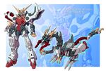  bad_id bad_pixiv_id dragon engrish gundam gundam_wing mecha no_humans ranguage shenlong_gundam standing text_focus transformation yanagi_joe zoom_layer 