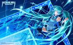  aqua_eyes aqua_hair binary detached_sleeves hatsune_miku highres kazeno long_hair necktie skirt solo thighhighs twintails very_long_hair vocaloid wallpaper zettai_ryouiki 