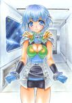  braid chikkuru seolla_schweizer short_hair silver_hair solo super_robot_wars traditional_media 