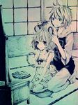  bad_id bad_pixiv_id coco_maru comb combing gradient jpeg_artifacts monochrome multiple_girls nazrin toramaru_shou touhou traditional_media 