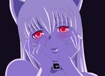  animal_ears blush collar foxgirl kisumi meme mirai_nikki parody red_eyes 