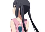  black_hair brown_eyes errant from_behind k-on! long_hair looking_back nakano_azusa o-ring solo twintails 