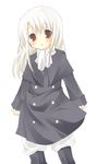  bad_id bad_pixiv_id boots coat fate/zero fate_(series) illyasviel_von_einzbern long_hair minami_(kiminitokimeki) mittens red_eyes scarf solo white_hair white_scarf 