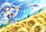  blue_eyes blue_hair h2o_footprints_in_the_sand kohinata_hayami solo twintails 