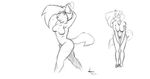  black_and_white breasts canine cute dog female howlette husky invalid_tag kida kida_howlette kidahowlette looking_at_viewer mammal monochrome nude plain_background sketch solo stretching tail tavia teasing the white_background 