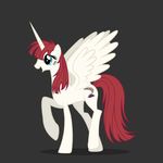  alicorn blue_eyes cutie_mark dancing equine female hair horn horse lauren_faust lauren_faust_(character) long_hair mammal mixermike622 my_little_pony open_mouth plain_background red_hair solo winged_unicorn wings 