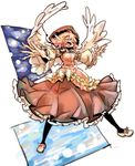  :d adapted_costume closed_eyes fifiruu fingernails hat long_fingernails music mystia_lorelei no_nose open_mouth outstretched_arms pantyhose short_hair singing smile solo spread_arms touhou wide_sleeves wings 