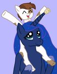  alicorn cork cub equine female friendship_is_magic horn horse male mammal my_little_pony pegasus piggyback piggyback_ride pipsqueak_(mlp) pony princess_luna_(mlp) unicorn winged_unicorn wings young 