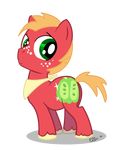  apple big_macintosh_(mlp) cutie_mark ellis1342 ellisarts ellispony equine feral freckles friendship_is_magic fruit green_eyes hair horse male mammal my_little_pony orange_hair plain_background pony solo transparent_background 