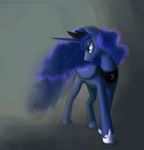  alicorn blue_hair discordthetrollest equine female feral friendship_is_magic hair horn horse mammal my_little_pony pegacorn pony princess_luna_(mlp) solo tiara winged_unicorn wings 