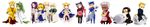  6+boys :3 ahoge animal_ears apron archer armor arthur_pendragon_(fate) artoria_pendragon_(all) bad_id bad_pixiv_id bedivere berserker_(fate/zero) blonde_hair cake cat_ears cat_tail chibi dog_ears dog_tail enkidu_(fate/strange_fake) fate/extra fate/prototype fate/stay_night fate/strange_fake fate/zero fate_(series) fish fish_bone flower food fox_ears fox_tail gawain_(fate/extra) gilgamesh green_hair highres kayneth_el-melloi_archibald kemonomimi_mode knight lancer lancer_(fate/zero) lion_mane long_image matou_kariya multiple_boys re-_(71832889) rose saber sheath sheathed spoilers sword tail volumen_hydragyrum weapon wide_image 