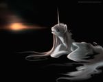  alicorn discordthetrollest equine female feral friendship_is_magic hair horn horse long_hair mammal my_little_pony pegacorn pink_hair pony princess princess_celestia_(mlp) royalty solo sun tail winged_unicorn wings 